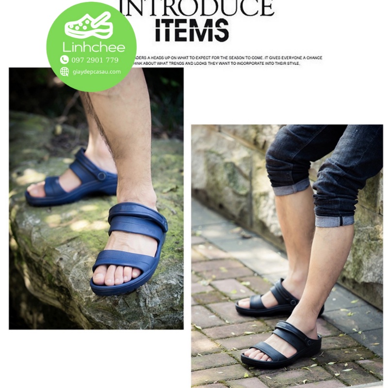 Sandal nhựa cross clasic Roomy dành cho nam