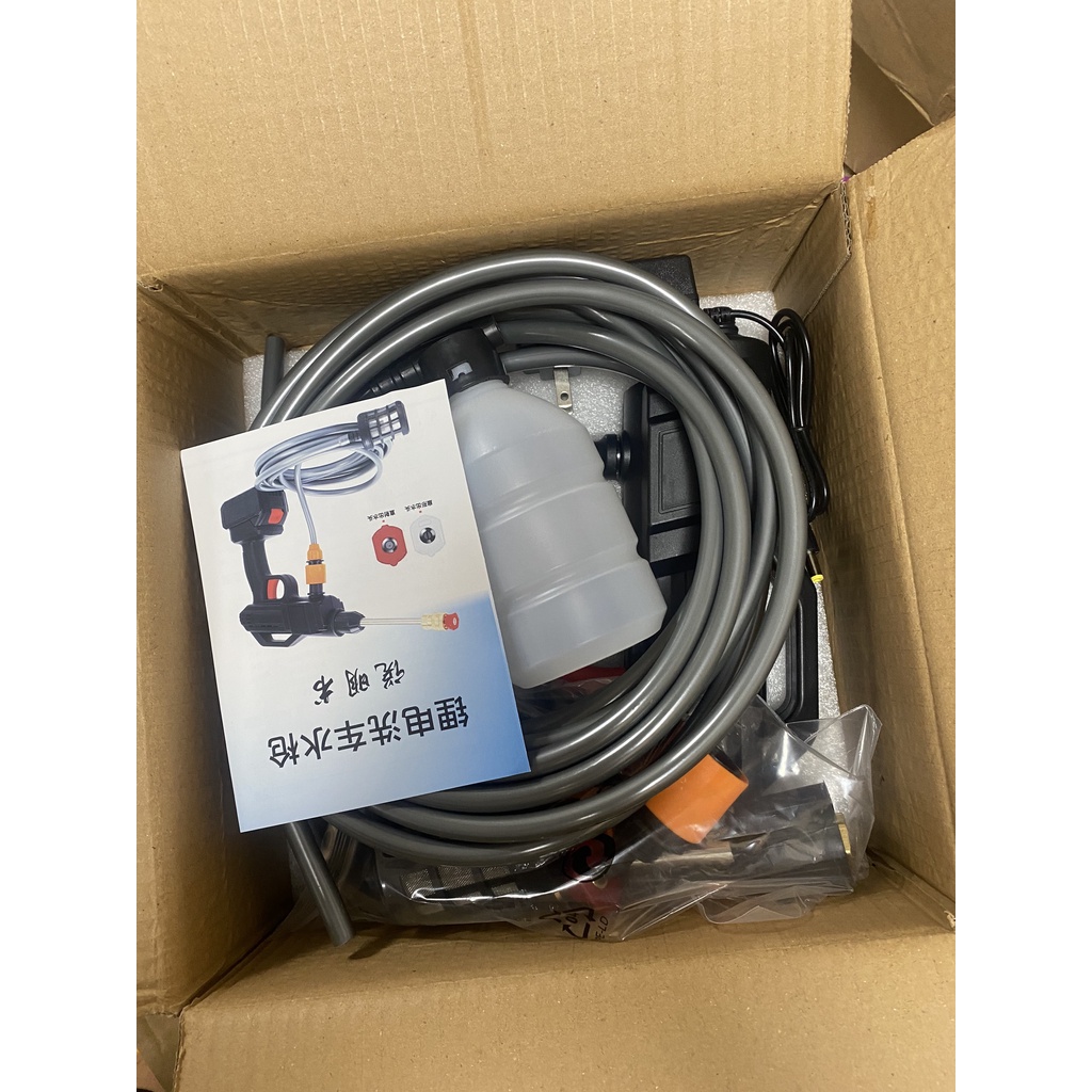 [CÓ BÁN LẺ PIN] Máy rửa xe mini cầm tay công suất lớn cực tốt để rửa xe, rất tiện lợi