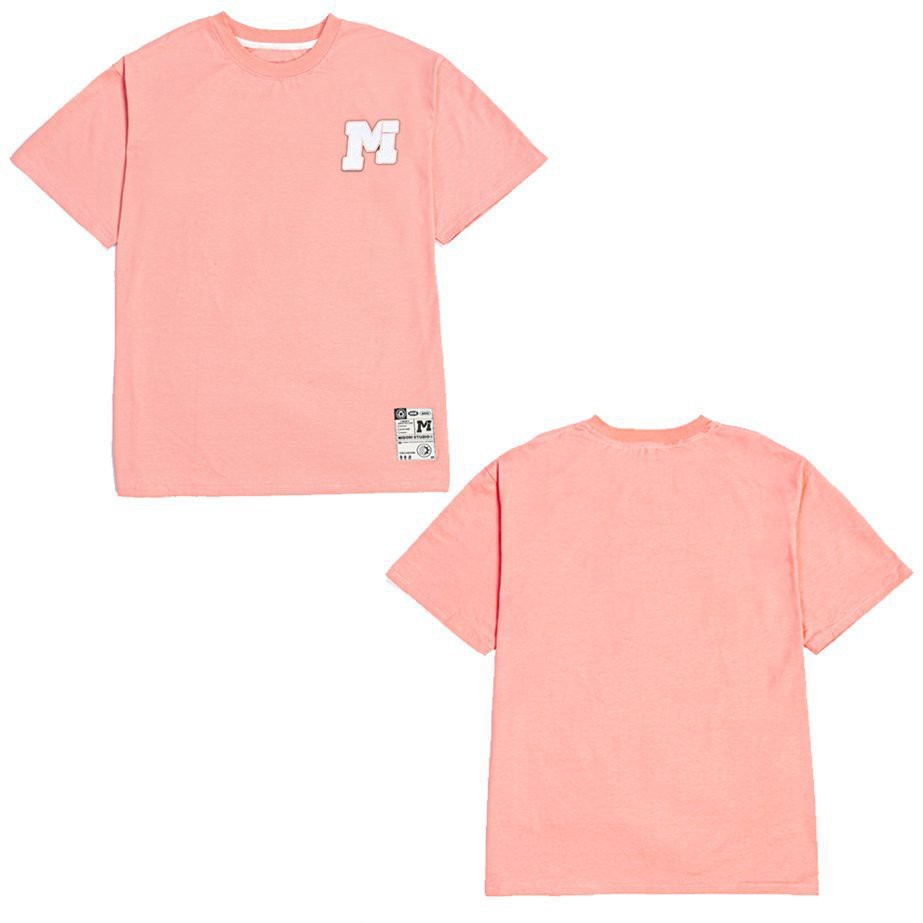 Áo phông tay lỡ form rộng Unisex Thun Nam Nữ Thêu Logo M Cao Cấp Local Brand Mi Midori