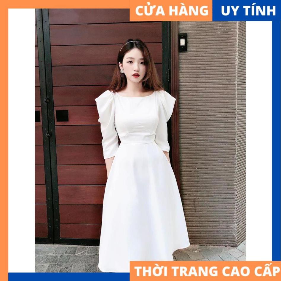 Đầm dáng dài tay phồng đính hạt sang chảnh - Elen dress [HÀNG CAO CẤP] | BigBuy360 - bigbuy360.vn