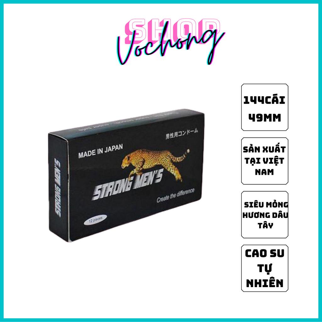Bao Cao Su STRONG MEN'S Cao Cấp, Hàng Chính Hãng Nhật Bản, Gân Gai Siêu Mỏng, Kéo Dài Thời Gian Yêu