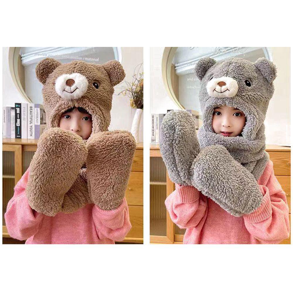 Mũ Lông Chống Gió Kèm Khăn Choàng Cổ Thời Trang Mùa Đông Cho Nữ