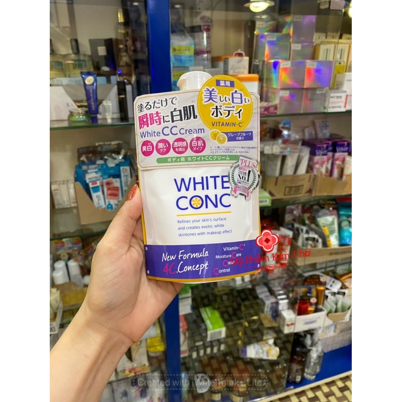 ( auth) Kem Dưỡng Thể Trắng Da White Conc White CC Cream 200g | BigBuy360 - bigbuy360.vn
