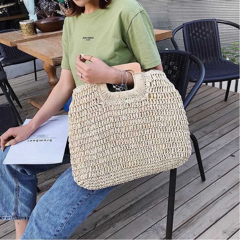 Túi Xách Nữ đan Rơm Thời Trang Vintage