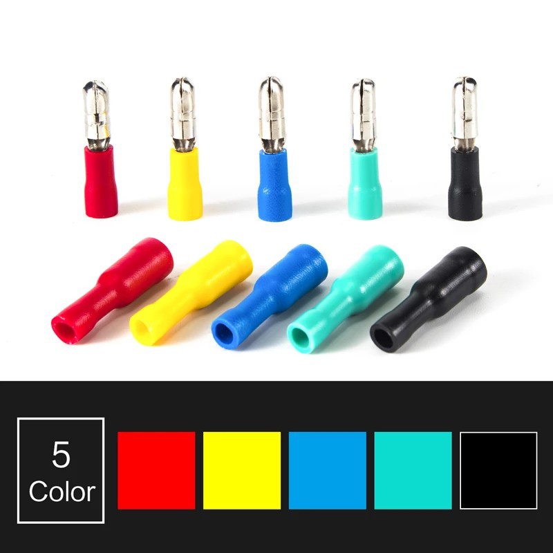 25Sets  Đầu Nối Dây Điện Cách Điện 22~16 AWG