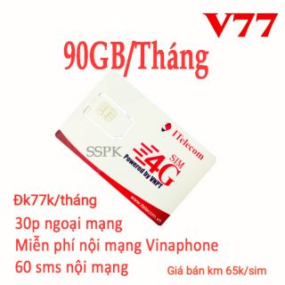 Sim 4g vinaphone vd89 . itelecom 90g