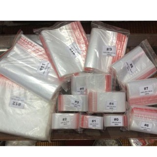 Set 0,5kg Túi zipper chỉ đỏ