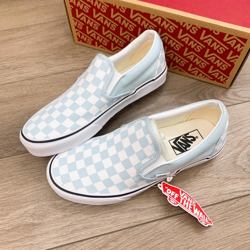 Giày Sneaker Vans Caro Slip On xanh mint cực đẹp