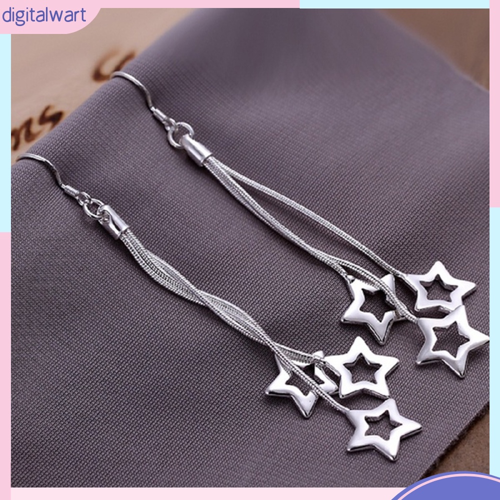 Đôi Bông Tai Dáng Rơi Họa Tiết Ngôi Sao Thời Trang Cho Nữ