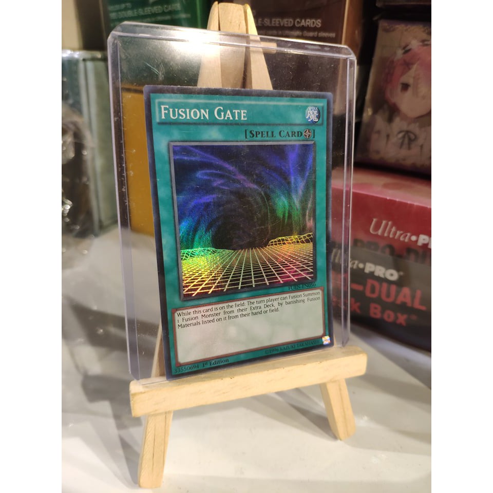 Lá bài thẻ bài Yugioh Fusion Gate - Super Rare - Tặng bọc bài nhựa bảo quản