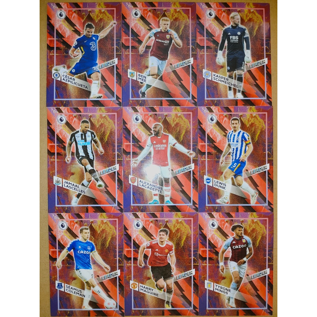 thẻ SKY Leader - Mings, Dunk, Lacazette, Schmeichel, Ben Mee, Coleman, Maguire, Lascelles, Azpilicueta - Chelsea,Arsenal