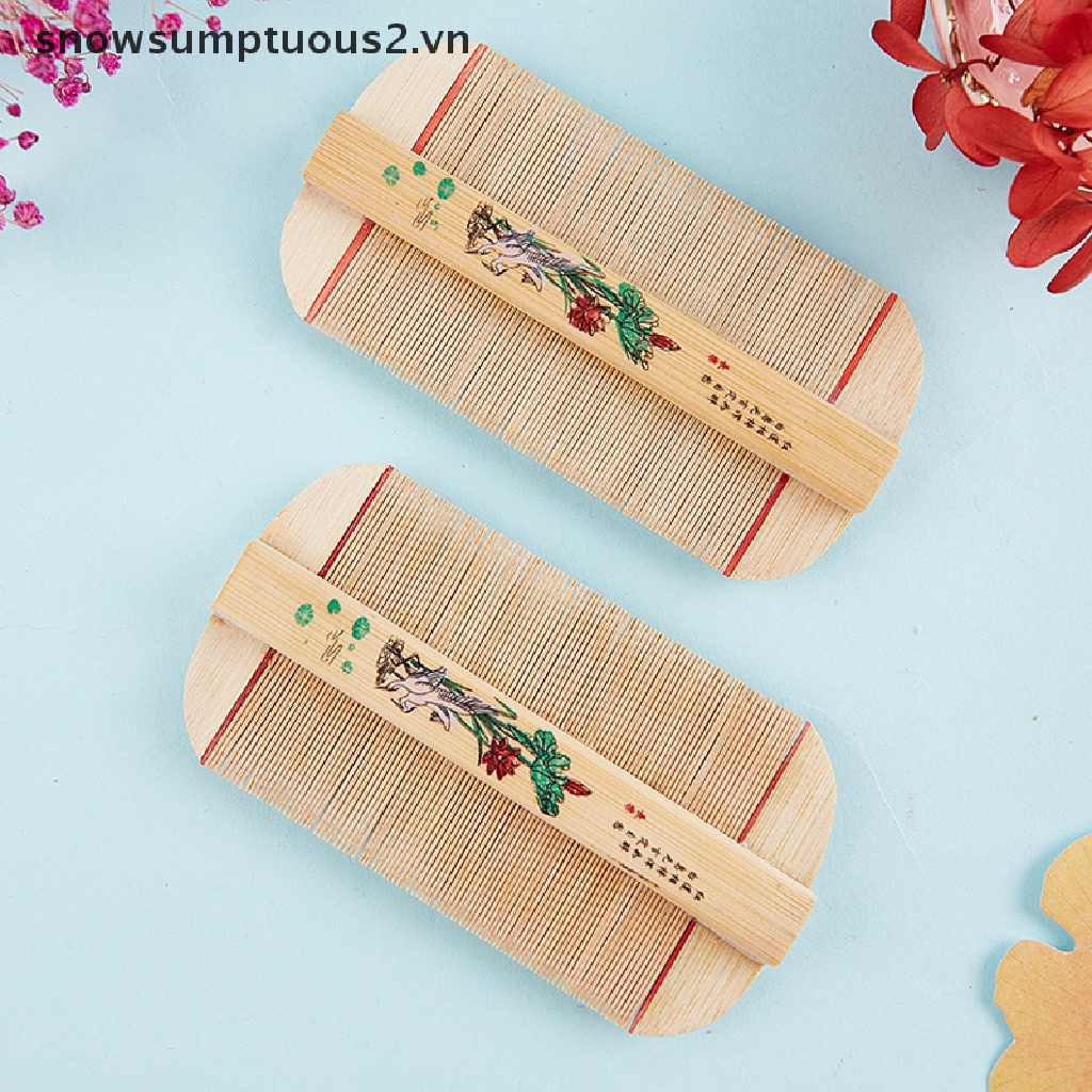 Lược Chải Tóc Hai Mặt Handmade Loại Bỏ Ngứa