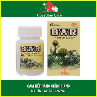 BAR Actiso Hộp 60 Viên - Viên uống mát gan lợi mật - B.A.R - Coastlinecare Pharmacy