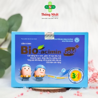 Cốm vi sinh giúp bé ăn ngon, tăng sức đề kháng và hệ tiêu hoá Bio Acimin Gold+ Hộp 30 gói