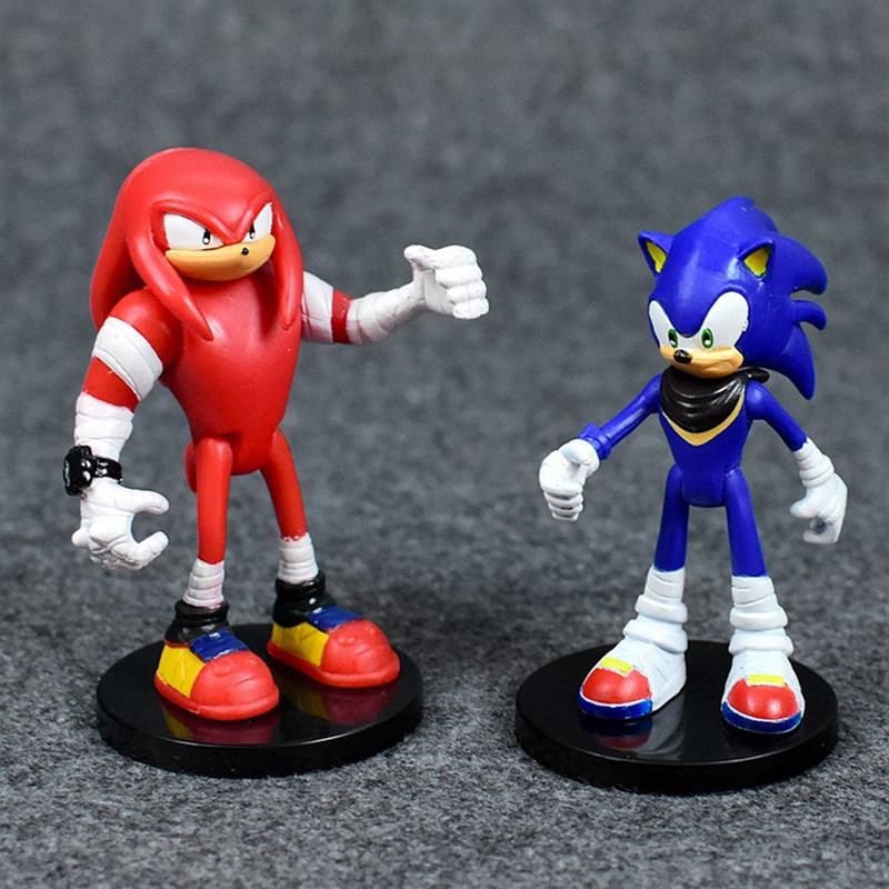Bộ 6 Mô Hình Nhân Vật Sonic the Hedgehog Bằng Kim Loại Kèm Hộp Quà
