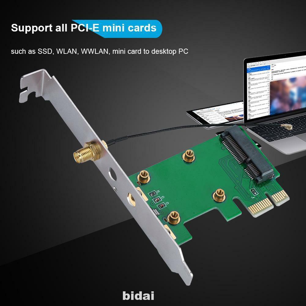 Desktop PC Add On WIFI Wireless Professional MiniPCI-E To PCI-E Adapter Card