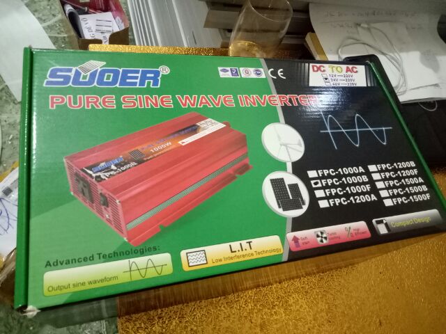 Inverter kích điện sin chuẩn 24V 1000w Suoer