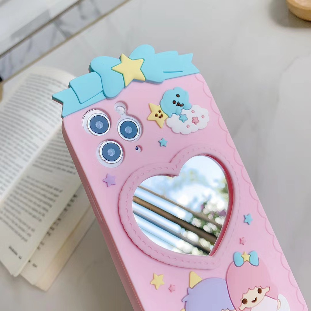 Ốp điện thoại silicon mềm có gương cho iPhone12 mini 11 PRO MAX 6/6s 7/8plus SE2 X/XS XR XSMAX #HG2150 | BigBuy360 - bigbuy360.vn