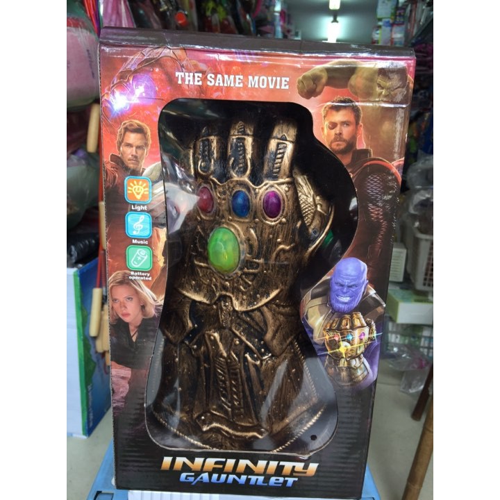 Găng tay Thanos mềm (013) - có đèn có nhạc