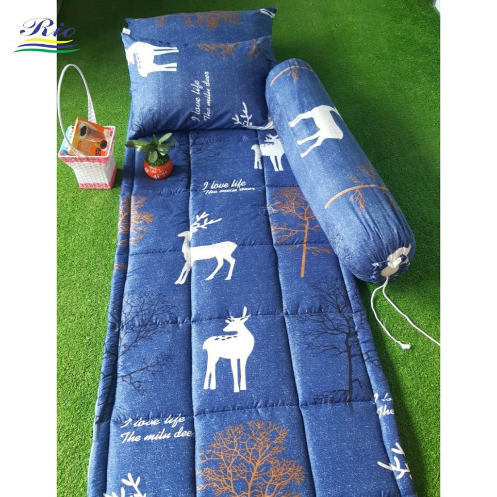 Bộ nệm RIOTEX dành cho giường tầng, ký túc xá 1m x 1m9 set 4 món