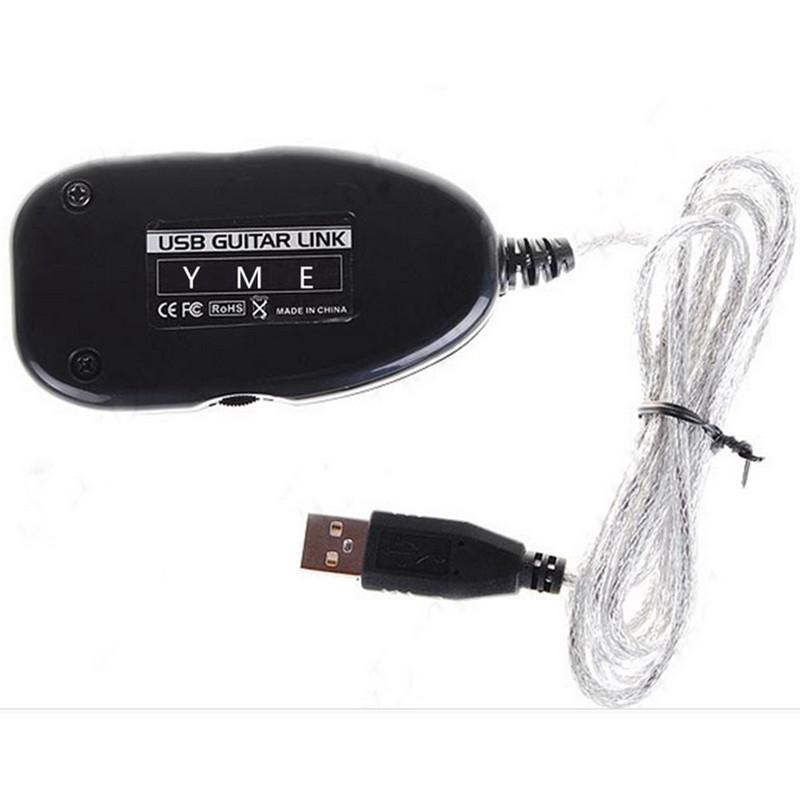 Guitar To USB Interface Cable Link Audio for PC Recording Adapter