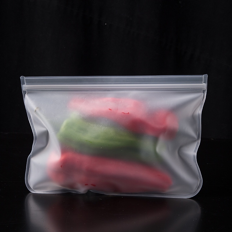 Túi bảo quản thực phẩm, túi đựng thực phẩm trong suốt EVA khóa zip tái sử dụng nhiều lần cho tủ lạnh POT KITCHEN