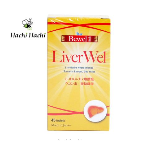 Viên uống Waki Pharmaceutical dưỡng gan &amp; hỗ trợ bệnh về gan Bewel Liverwel 45 viên - Hachi Hachi Japan Shop