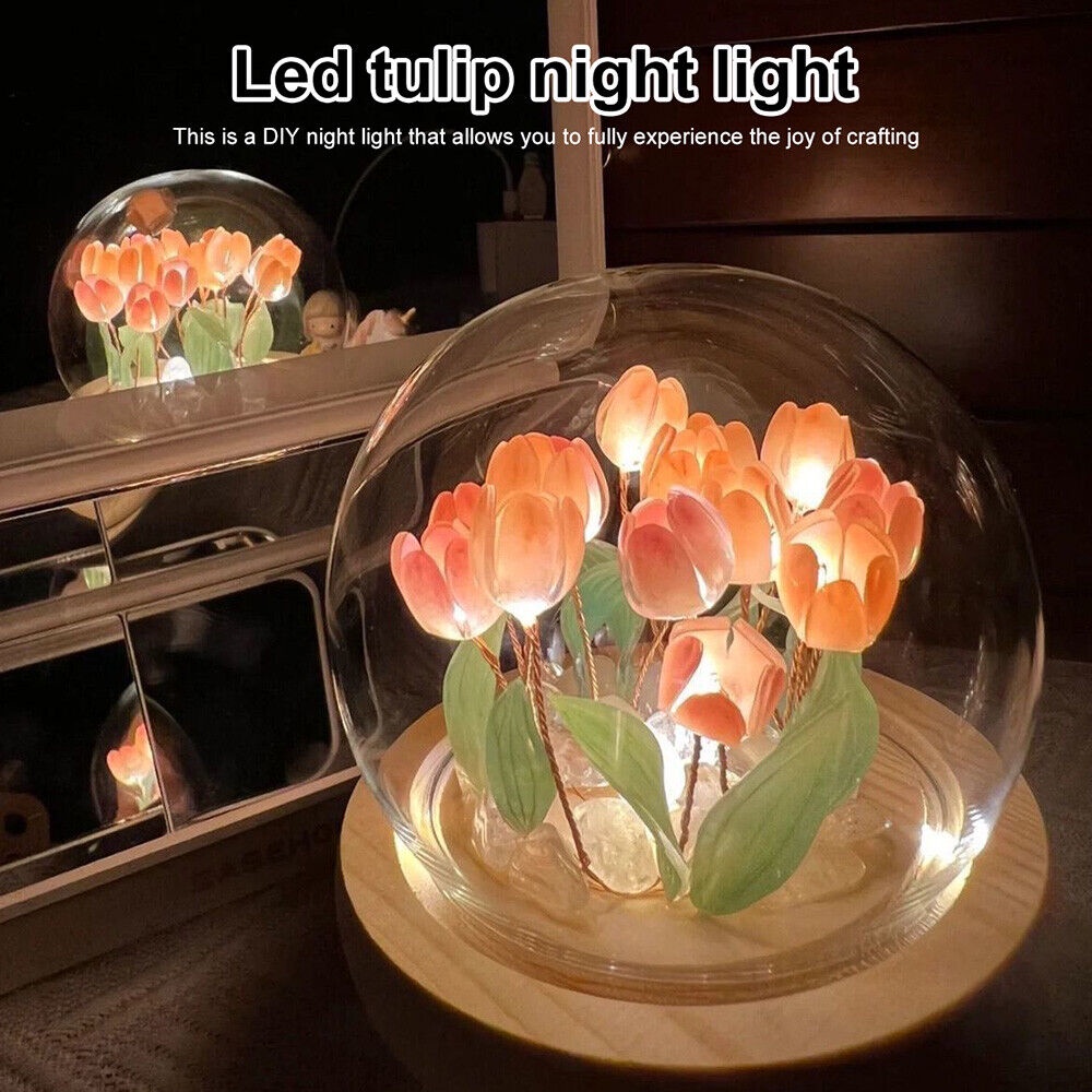 Đèn Ngủ Led Hình Hoa Tulip Thủ Công Chịu Nhiệt Độc Đáo Trang Trí ...