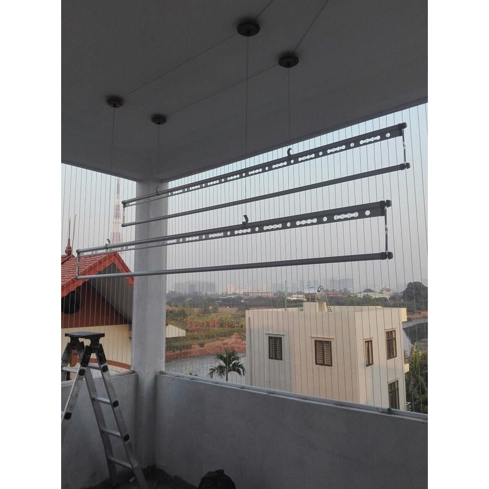 Giàn Phơi Hòa Phát 4 Thanh Phơi, Giá Phơi Đa Năng Tiện Lợi Dễ Dàng Khi Phơi Chăn