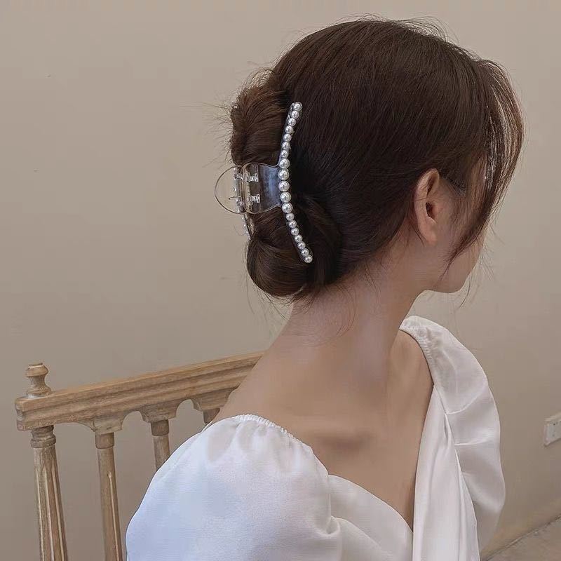 Kẹp tóc đính ngọc trai giả thời trang dành cho nữ