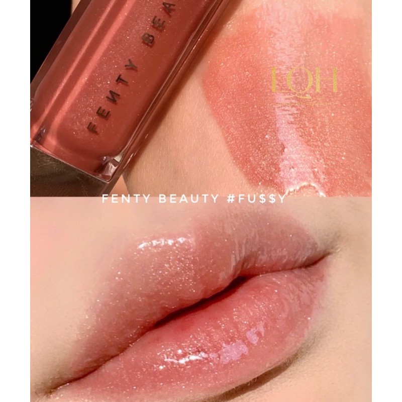 Son bóng Fenty Beauty Glow Fussy màu hồng [ Sale nốt nắp son xước ]