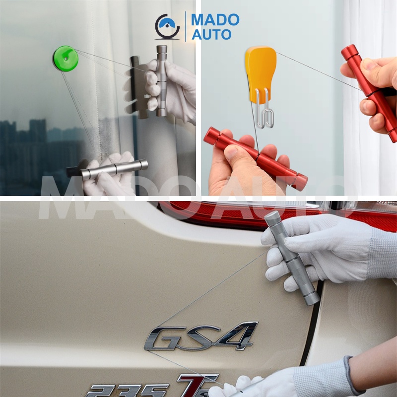 Dụng cụ tháo gỡ LOGO trên xe ô tô, tháo các móc gắn bằng băng dính hai mặt trên bề mặt kính MADO AUTO FP48