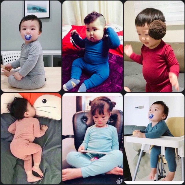 Set Dài Tay Ôm Body cho bé từ 7-18kg