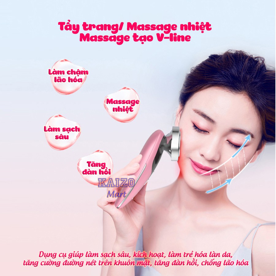 Máy massage mặt MIANZ nâng cơ điện di tinh chất mát xa mặt, làm sạch, trẻ hóa chăm sóc da mặt HDSD Tiếng Việt