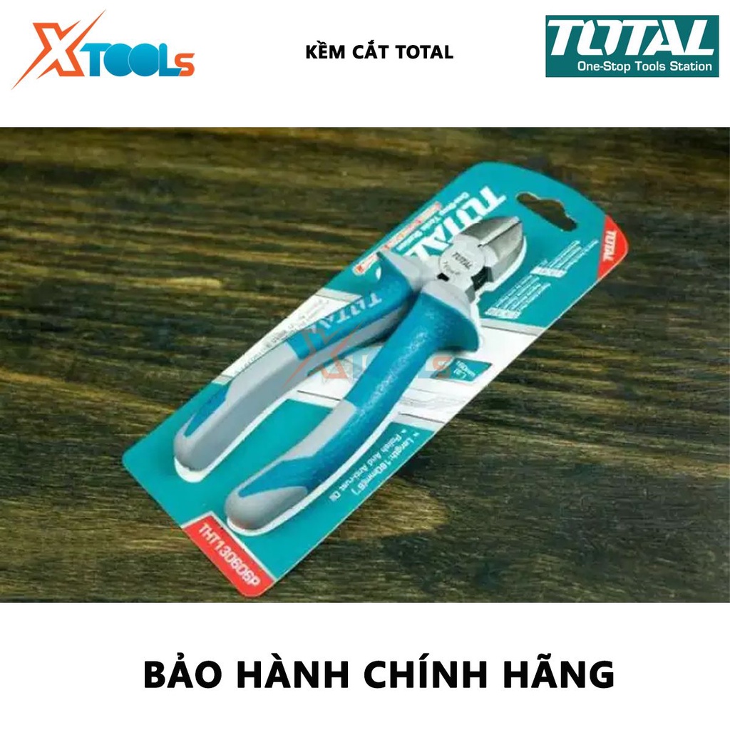 Kềm cắt Total | Kìm cắt Size: 6-7&quot;/160-180mm Đầu kềm răng đánh bóng và chống gỉ, dùng để sử dụng trong gia đình cũng khá