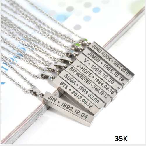 Dây chuyền hình hộp BTS