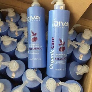 Bộ gội xả cao cấp diva xanh