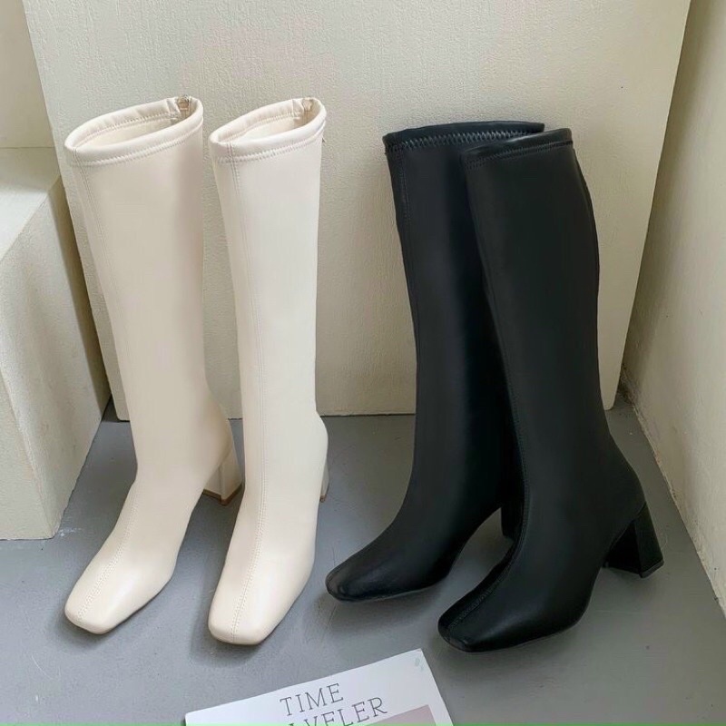 Bốt nữ cao cổ da lì  7p khoá sau hot 2022(Mã 989) | BigBuy360 - bigbuy360.vn