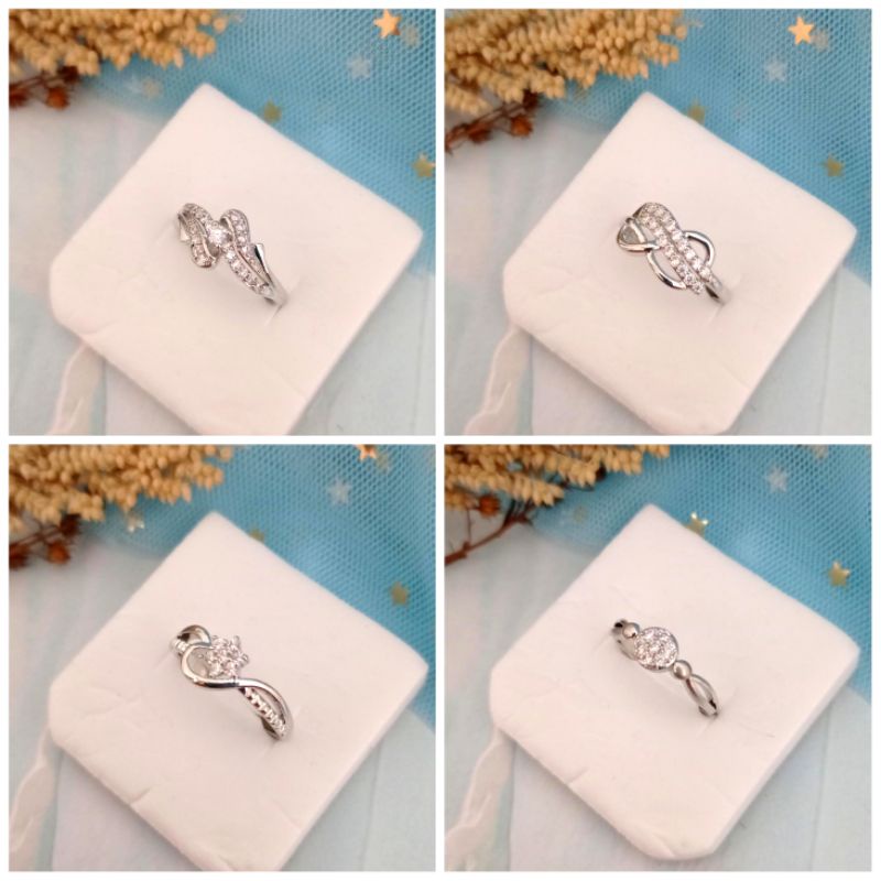Nhẫn Đính Đá Zircon Cho Nữ