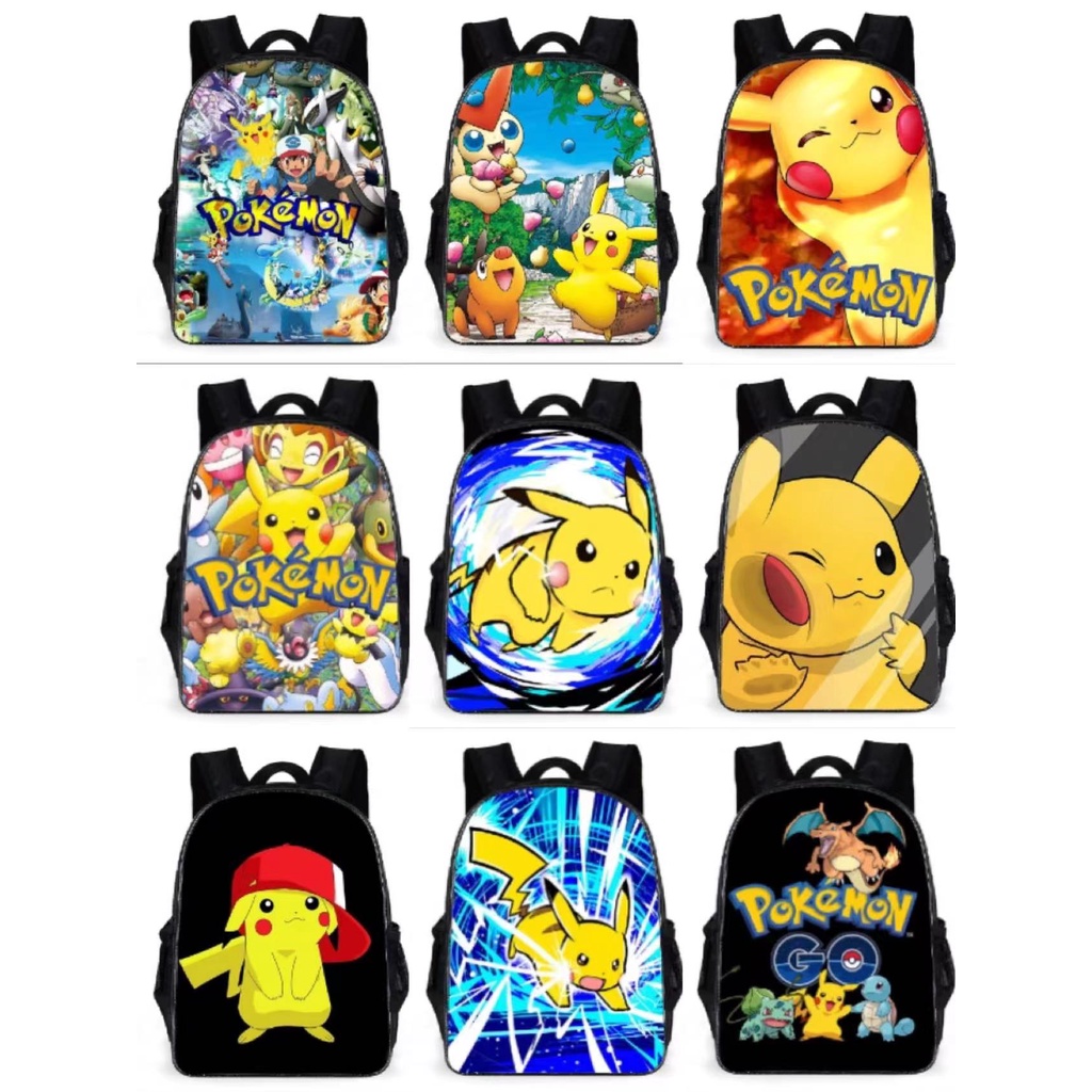 Balo Đi Học In Hình Pokemon Pikachu Dễ Thương Cho Bé
