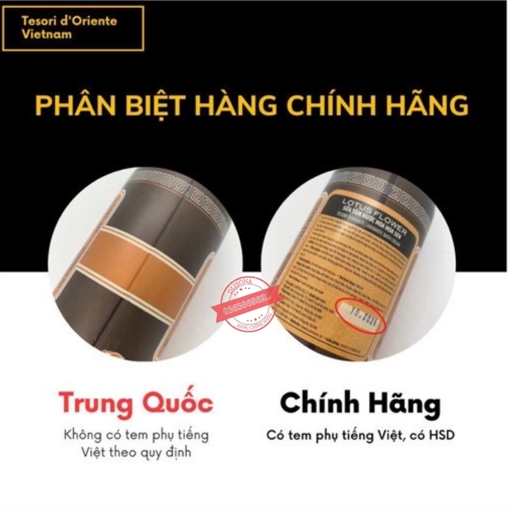 Sữa tắm nước hoa Tesori d'Oriente trắng da hàng chính hãng 250ml-500ml kèm vòi