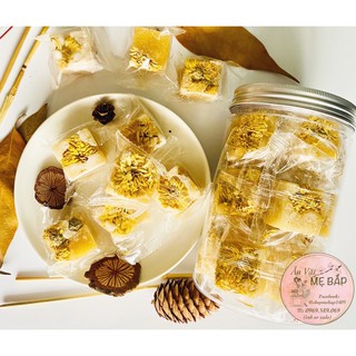 Trà Hoa Cúc Đường Phèn Mật Ong - Hũ 500Gram - đường tan hoa nở - Shop Mẹ Bắp