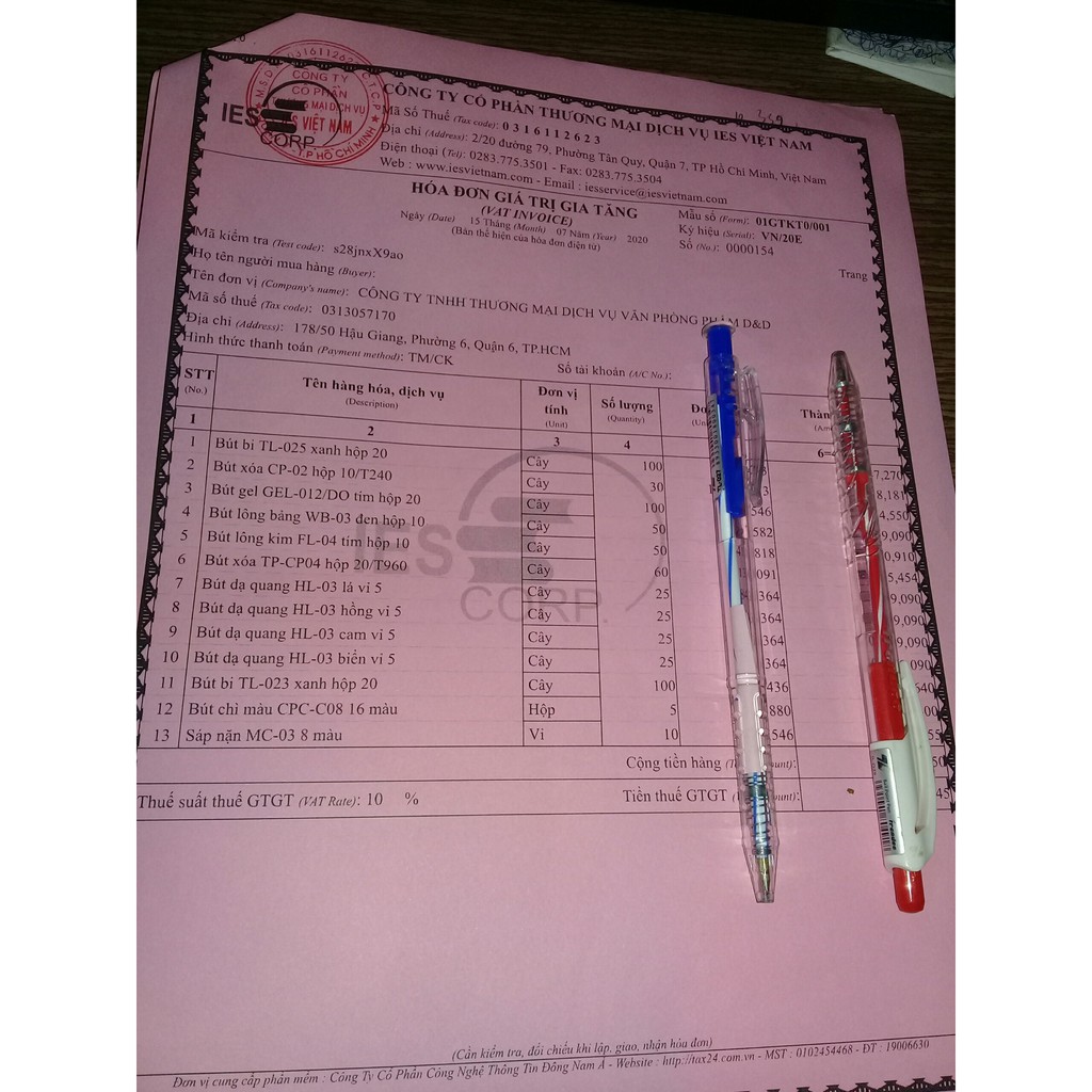 Hộp 20 cây bút Thiên Long TL079