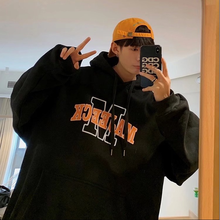 Áo hoodie Unisex thời trang Ban Form rộng Áo Sweater nam nữ cotton tops phong cách Hàn Quốc from rộng Áo hoodie