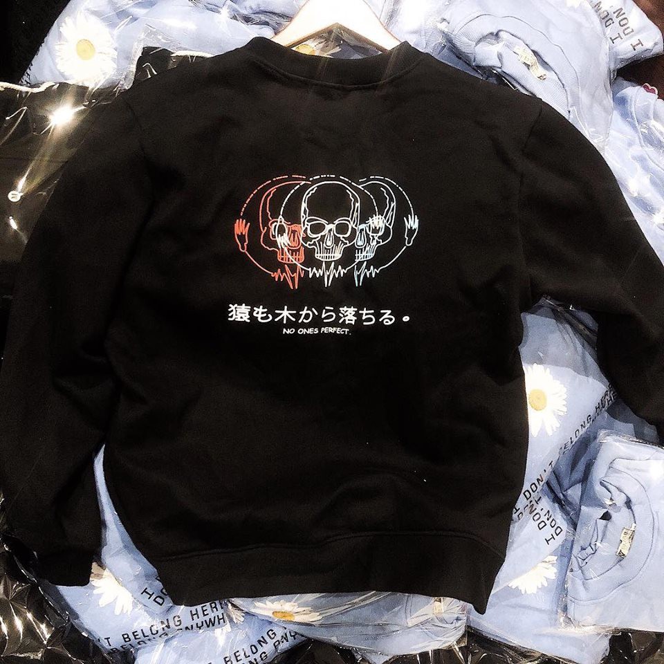 Áo sweater nam nữ YAYSHOP dáng rộng unisex chất nỉ dày dặn - SW NO ONE