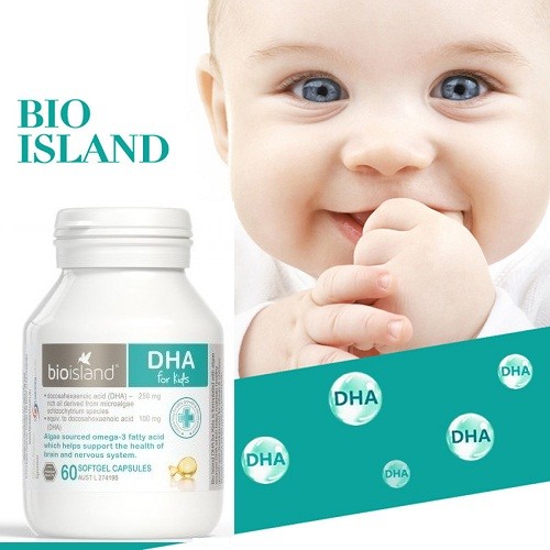 DHA Bio island 60 viên - Úc mẫu mới | Thế Giới Skin Care