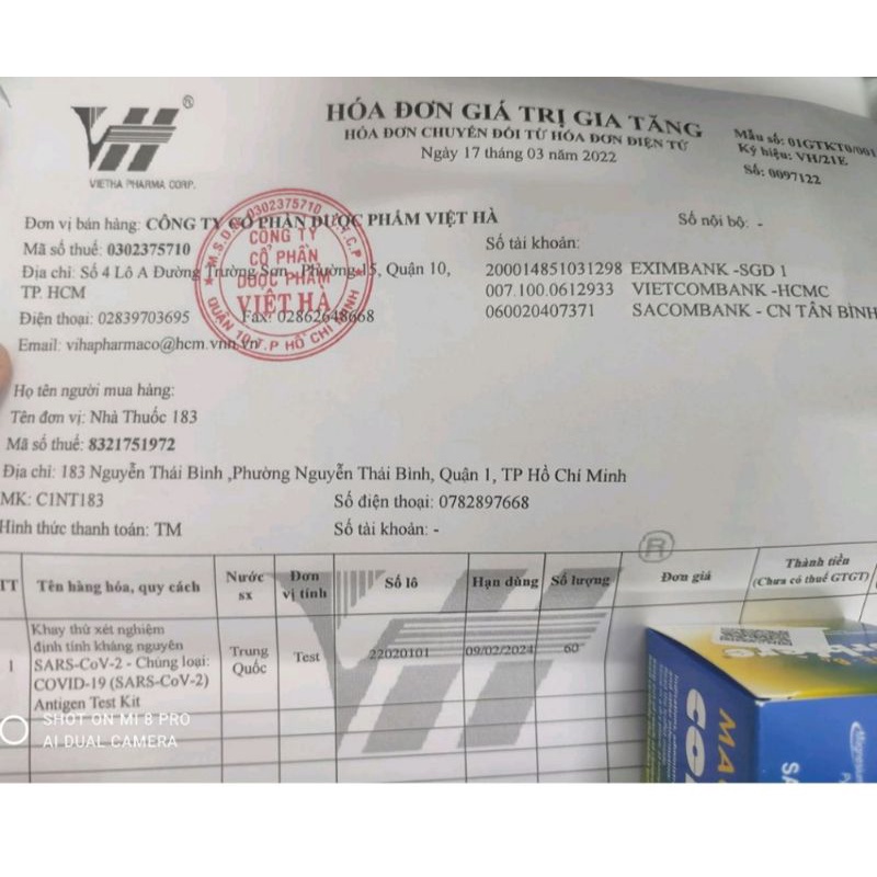 Bộ tets nhanh covid 19