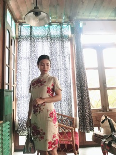 Sườn xám thô đũi