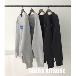 Áo nỉ Ader Error x Maison Kitsune the bluest fox sweatshirt fw20