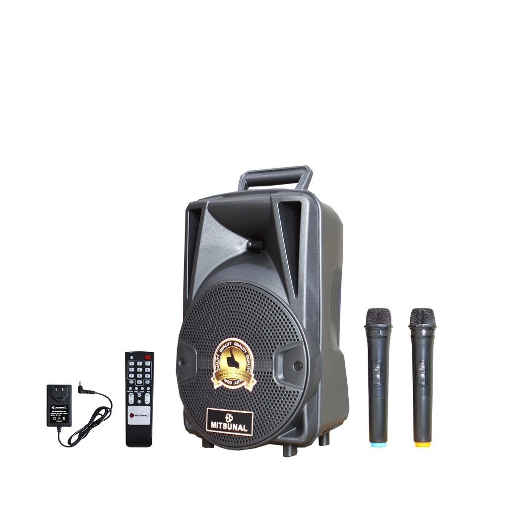 Loa kéo di động Mitsunal T801-Bass 20 (kèm 2 micro không dây)